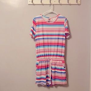 Striped Crewneck Romper